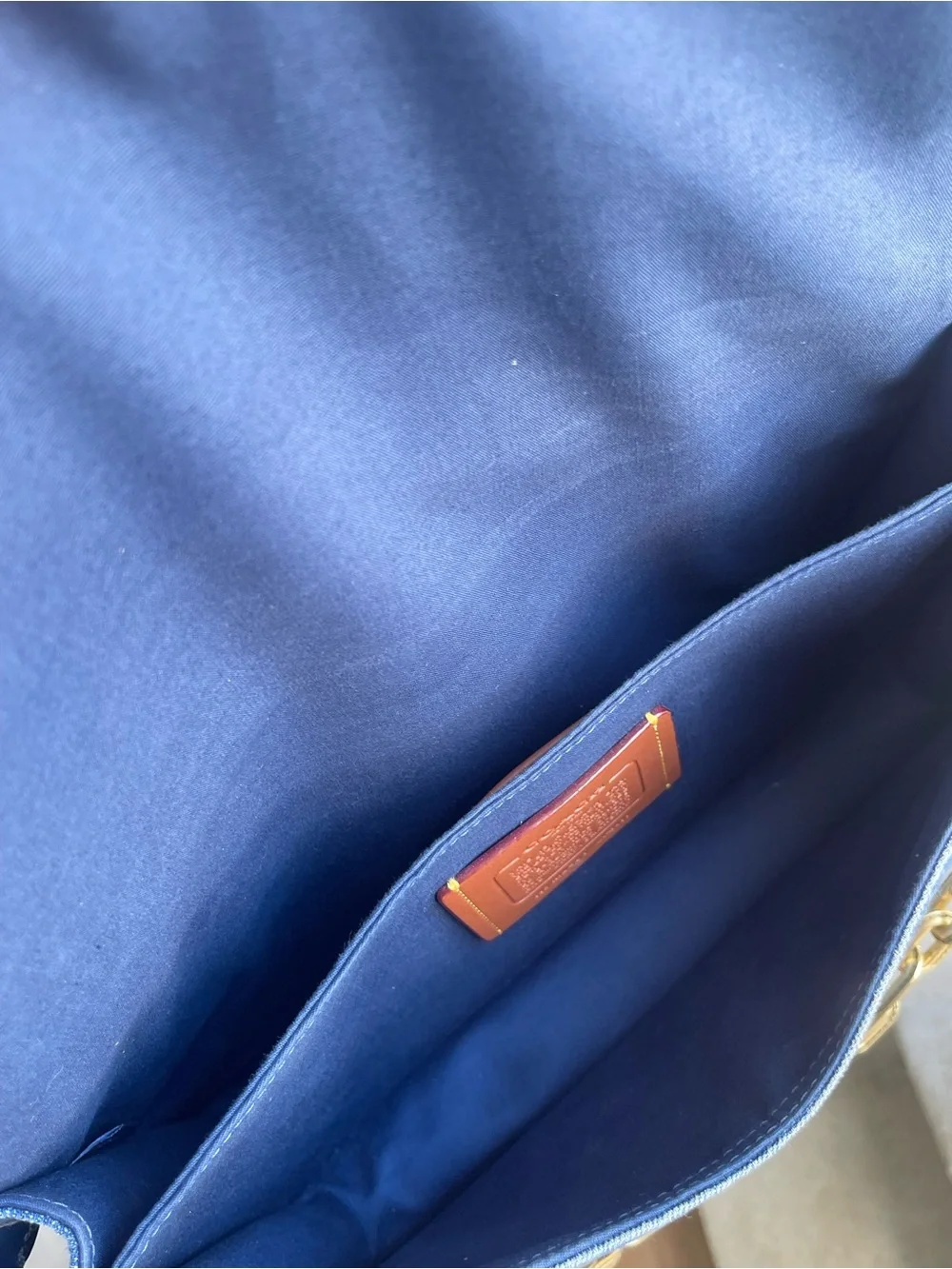 Coach denim shoulder